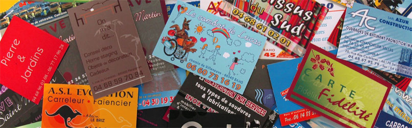 Création de cartes de visite Perpignan