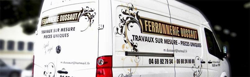 Lettrage fourgon, utilitaire perpignan