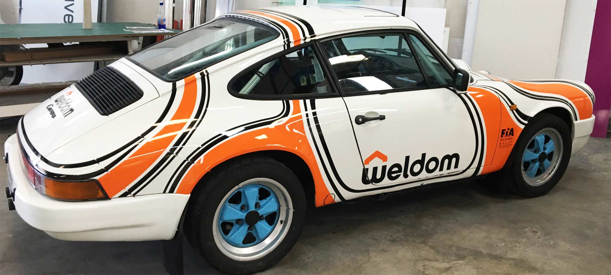 Sticker voiture Porsche